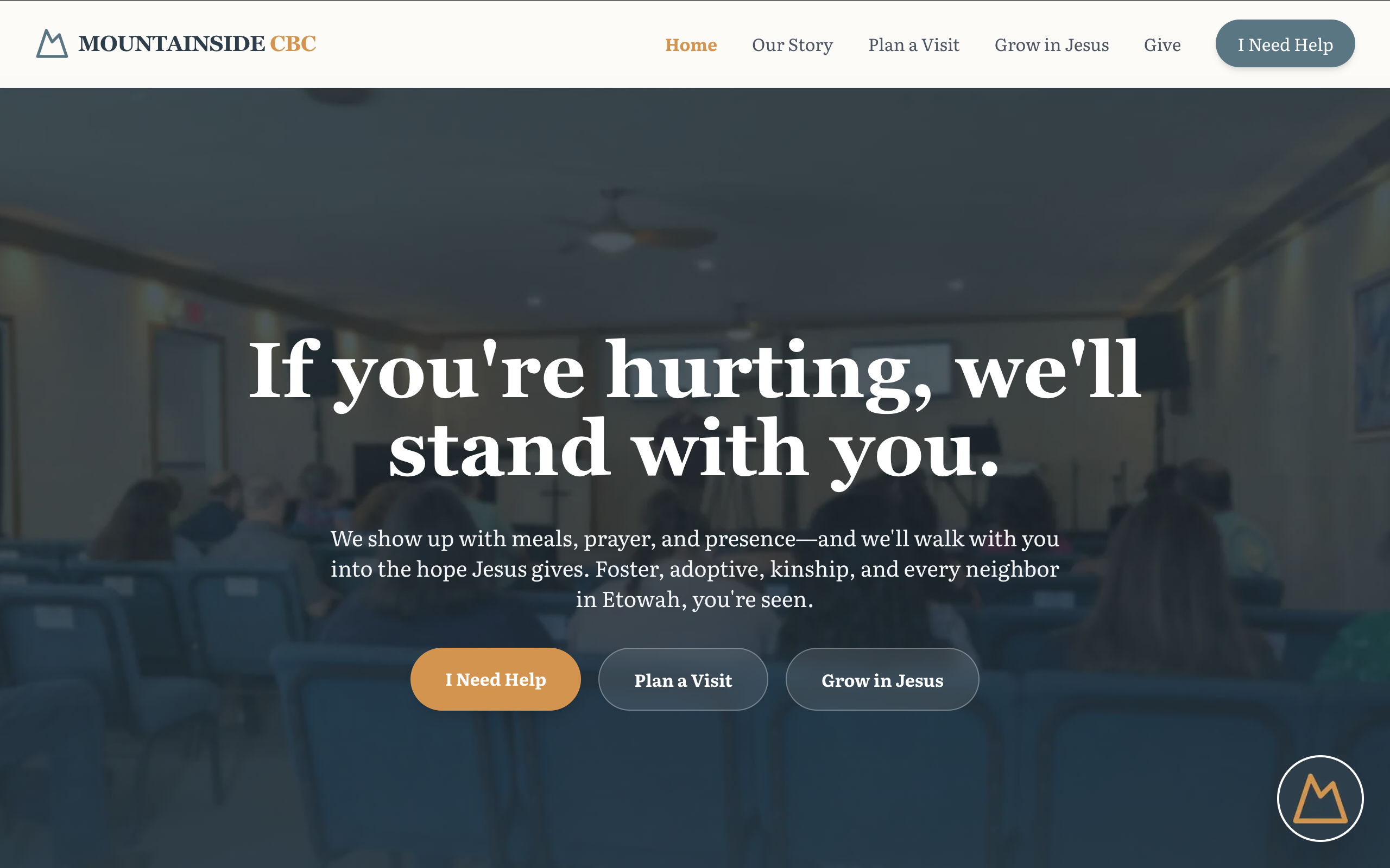 Mountainside Community Bible Church website design